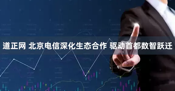 道正网 北京电信深化生态合作 驱动首都数智跃迁
