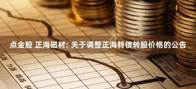 点金股 正海磁材: 关于调整正海转债转股价格的公告