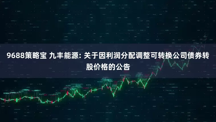 9688策略宝 九丰能源: 关于因利润分配调整可转换公司债券转股价格的公告