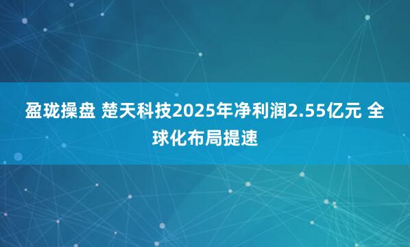 盈珑操盘 楚天科技2025年净利润2.55亿元 全球化布局提速